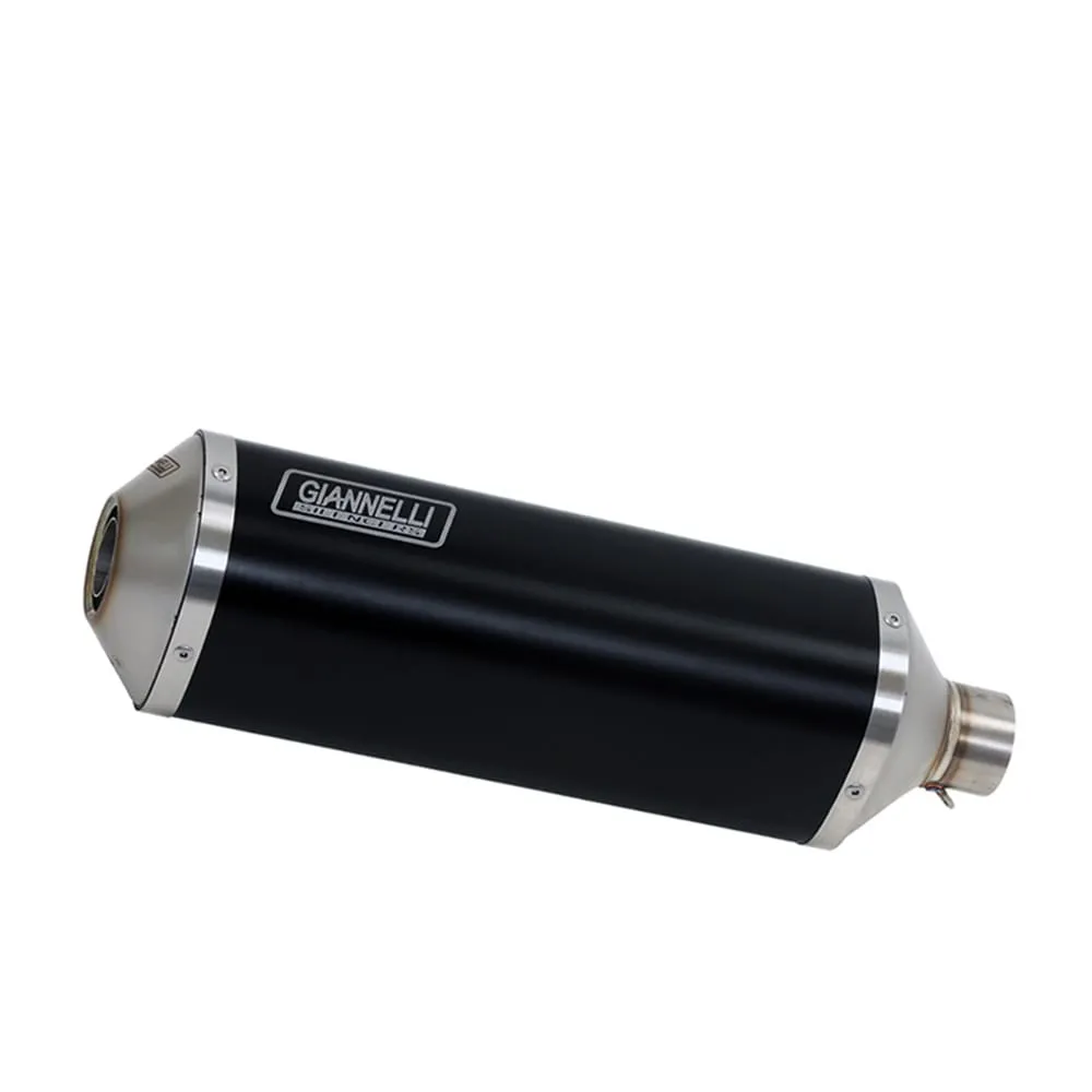 Terminale Scarico Giannelli Ipersport Alluminio Nero Kawasaki Z 800 2013 > 2016-73799B6S-107152