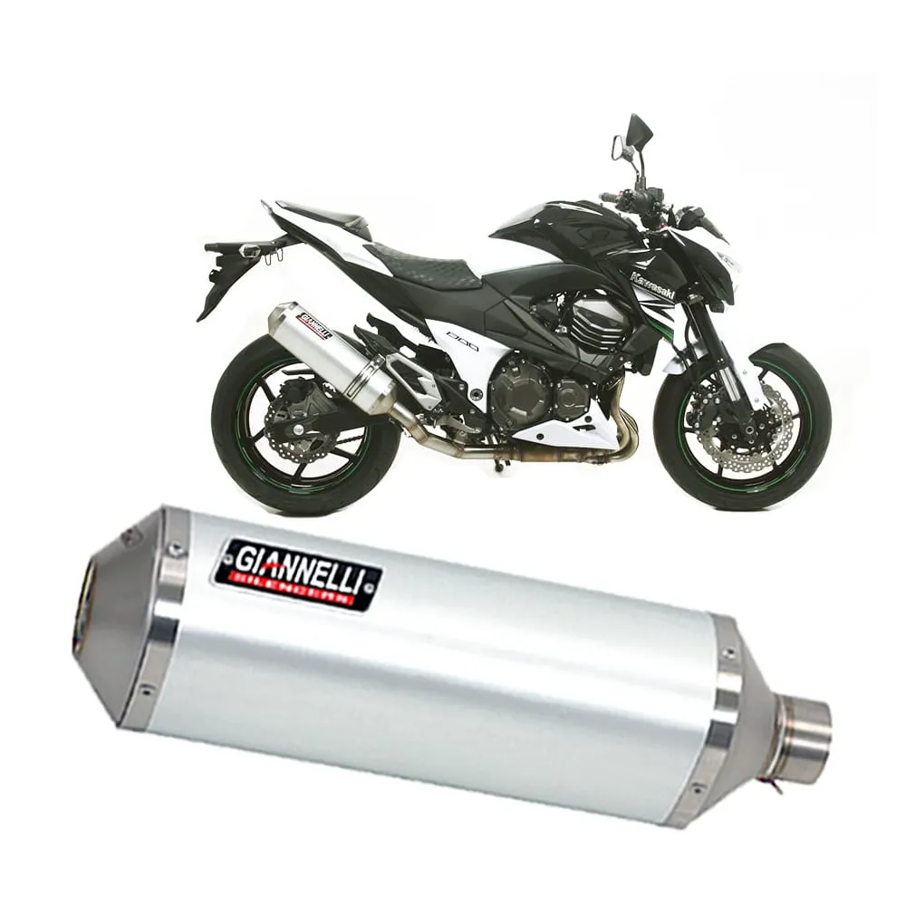 Terminale Scarico Giannelli Ipersport Alluminio Kawasaki Z800 E 72kw 2013 > 2016-73801A6S-107138