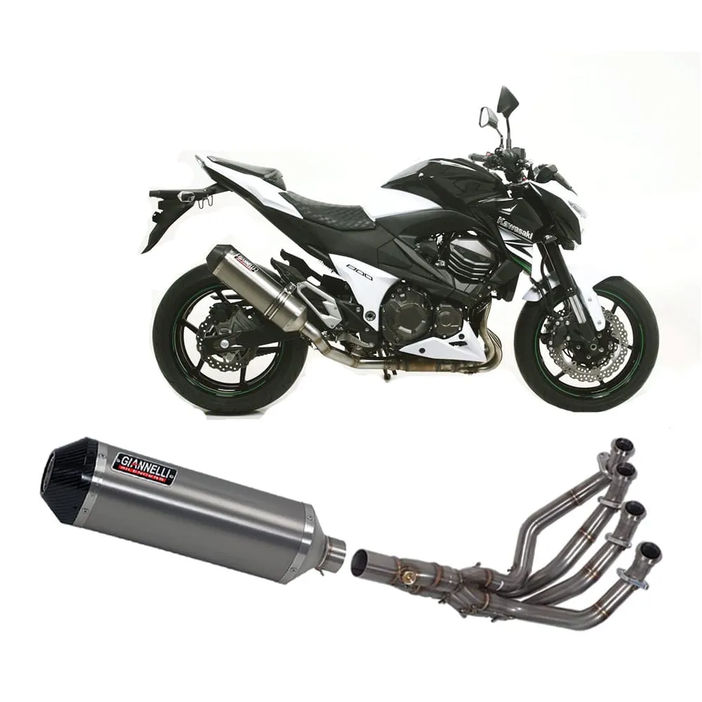 Impianto Scarico Completo No Cat Giannelli Titan Kawasaki Z800e 72kw 2013 > 2016-73801T6SY--71209IN-107137