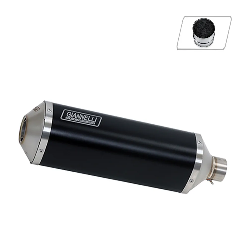 Scarico Completo Terminale Allumi Nero + Cat Giannelli Honda Cbr300r 2014 > 2016-73818B6K--70513CT-106806