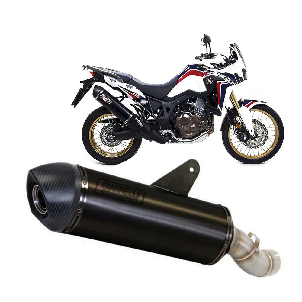 Terminale Giannelli Maxi Oval Allu Nero Honda Crf 1000 L Africa Twin 2016-73823B2Y-106936
