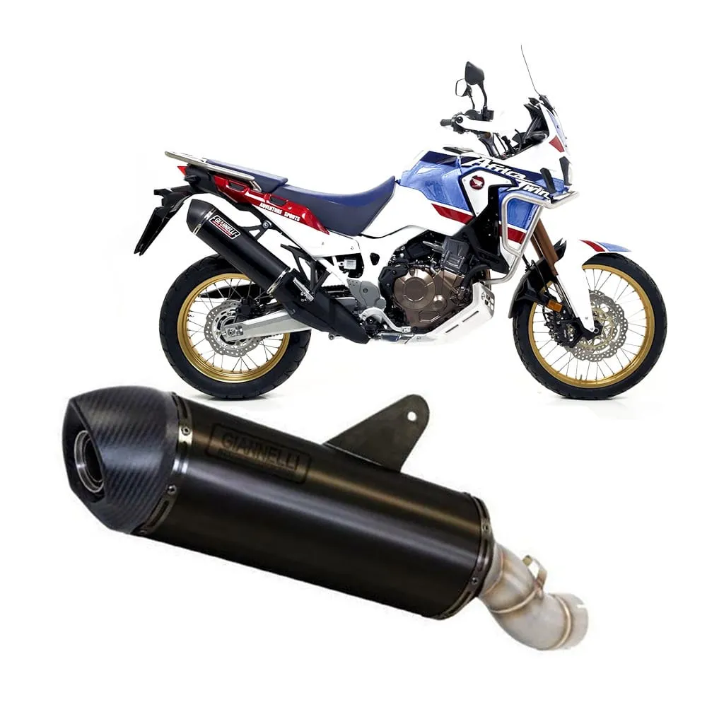 Terminale Giannelli X-pro Alluminio Nero Honda Africa Twin Adventure 2018 > 2020-73823B2Y-107004