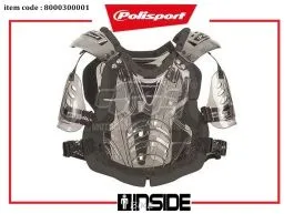 POLISPORT 8000300001 PETTORINA XP2 NERO FUME/CROMATO/NERO FUME