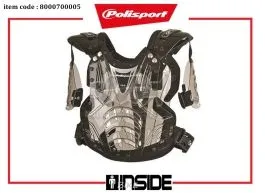 POLISPORT 8000700005 PETTORINA XP2 JUNIOR NERO FUMÈ/CROMATO/NERO FUMÈ