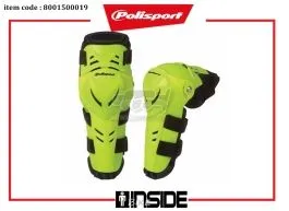 POLISPORT 8001500019 GINOCCHIERA ADULTO DEVIL GIALLO FLUO