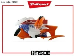 POLISPORT 90408 KIT PLASTICHE KTM MX ARANCIONE/BIANCO