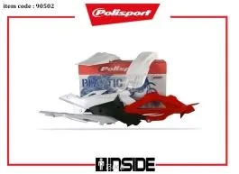 POLISPORT 90502 KIT PLASTICHE HUSQVARNA MX/ENDURO BASE ROSSO