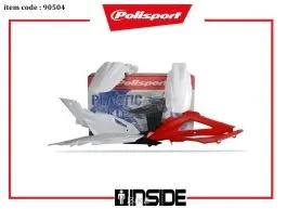 POLISPORT 90504 KIT PLASTICHE HUSQVARNA MX/ENDURO BASE ROSSO