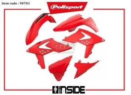 POLISPORT 90703 KIT PLASTICHE BETA 17 ROSSO