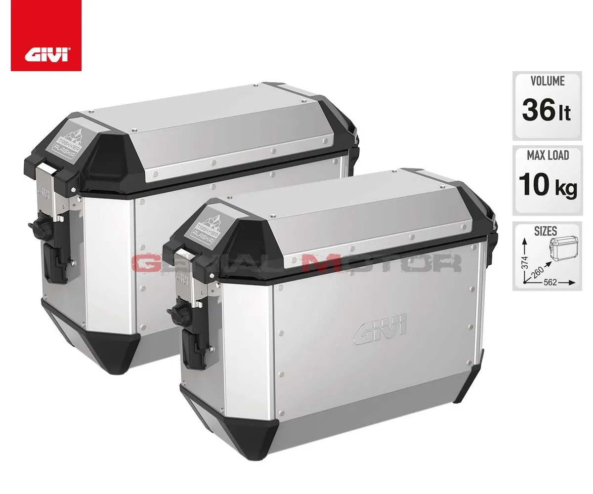 Valigie Laterale Givi Trekker Alaska 36lt Per Benelli Trk 502 2017 > 2019 Ala36apack2-ALA36APACK2--PL8703-182649