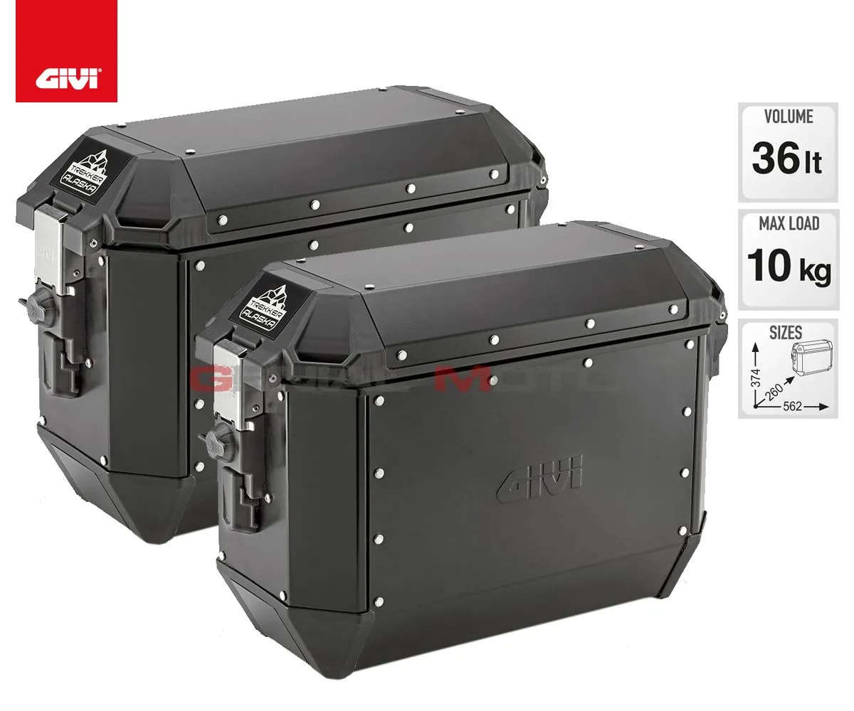Valigie Laterale Givi Trekker Alaska 36lt Per Benelli Trk 502 2017 > 2019 Ala36bpack2-ALA36BPACK2--PL8703-182650