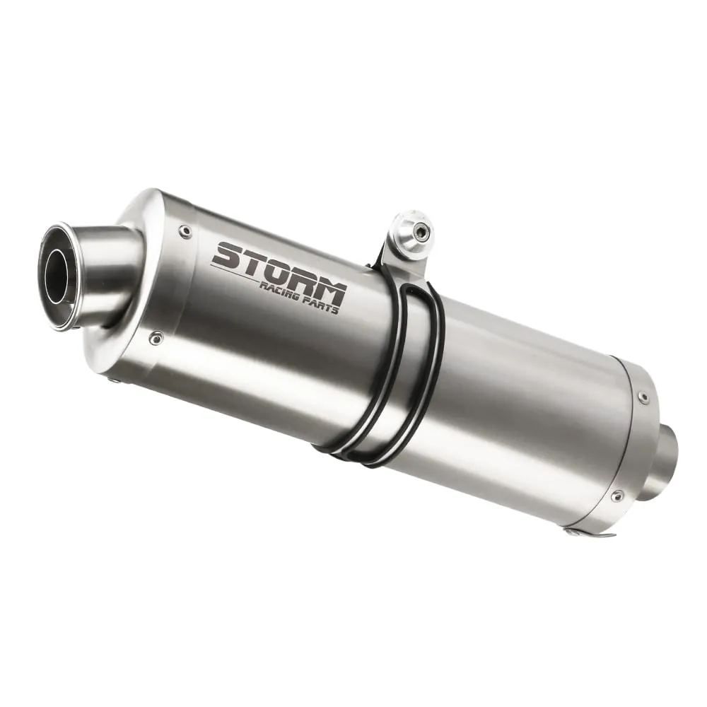 Scarichi Storm By Mivv Oval Acciaio Inox Per Aprilia Pegaso Strada 650 2005 > 2011-74.A.005.LX1-107892