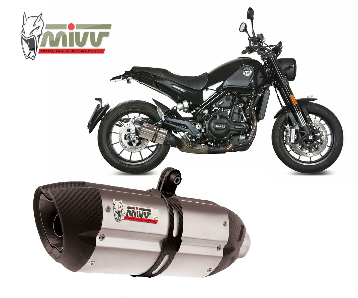 Terminale Scarico Omologato Mivv Suono Inox Per Benelli Leoncino 2017 > 2022-E.002.L7--107816