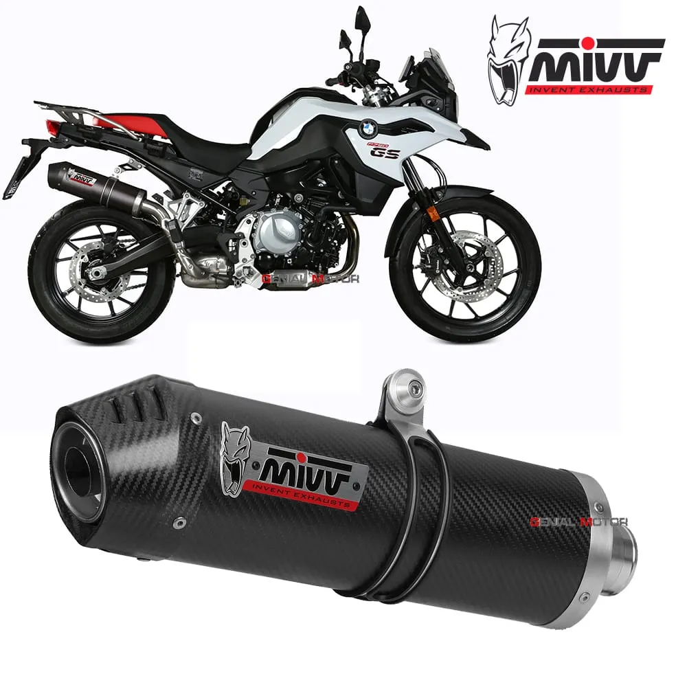Terminale Scarico Omologato Mivv Oval Carbonio Con Coppa Carbonio Bmw F 750 Gs 2018 > 2023-B.033.L3C-107825