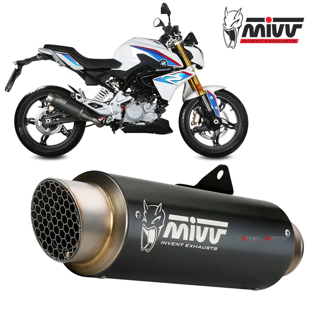 Impianto Completo Mivv Gp Pro Black Inox Nero Per Bmw G 310 R 2018 > 2024-B.032.LXBP-107833
