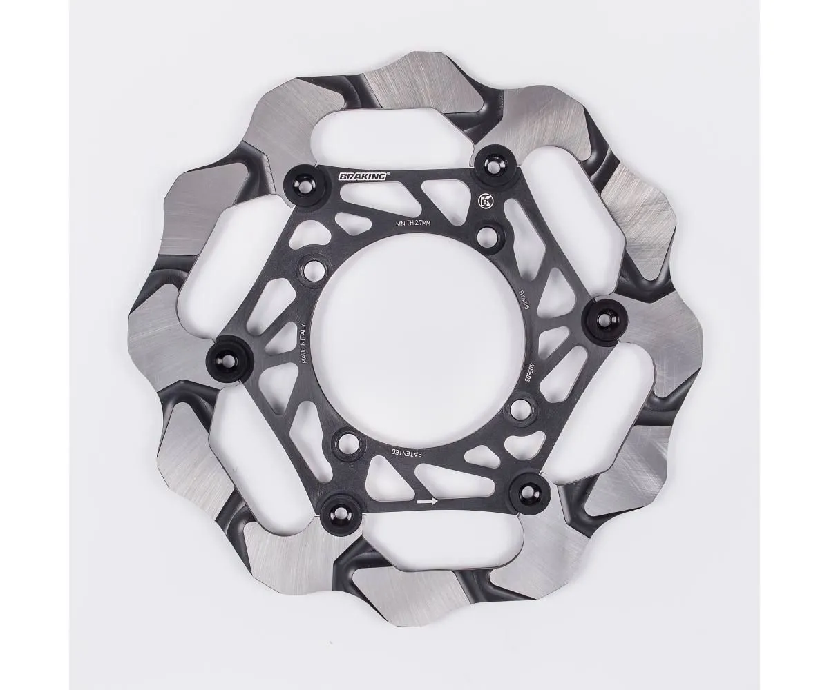 By4125 Disco Freno Anteriore Sx Braking Batfly Alu Per Kawasaki Kx 2003 > 2005-BY4125-116899