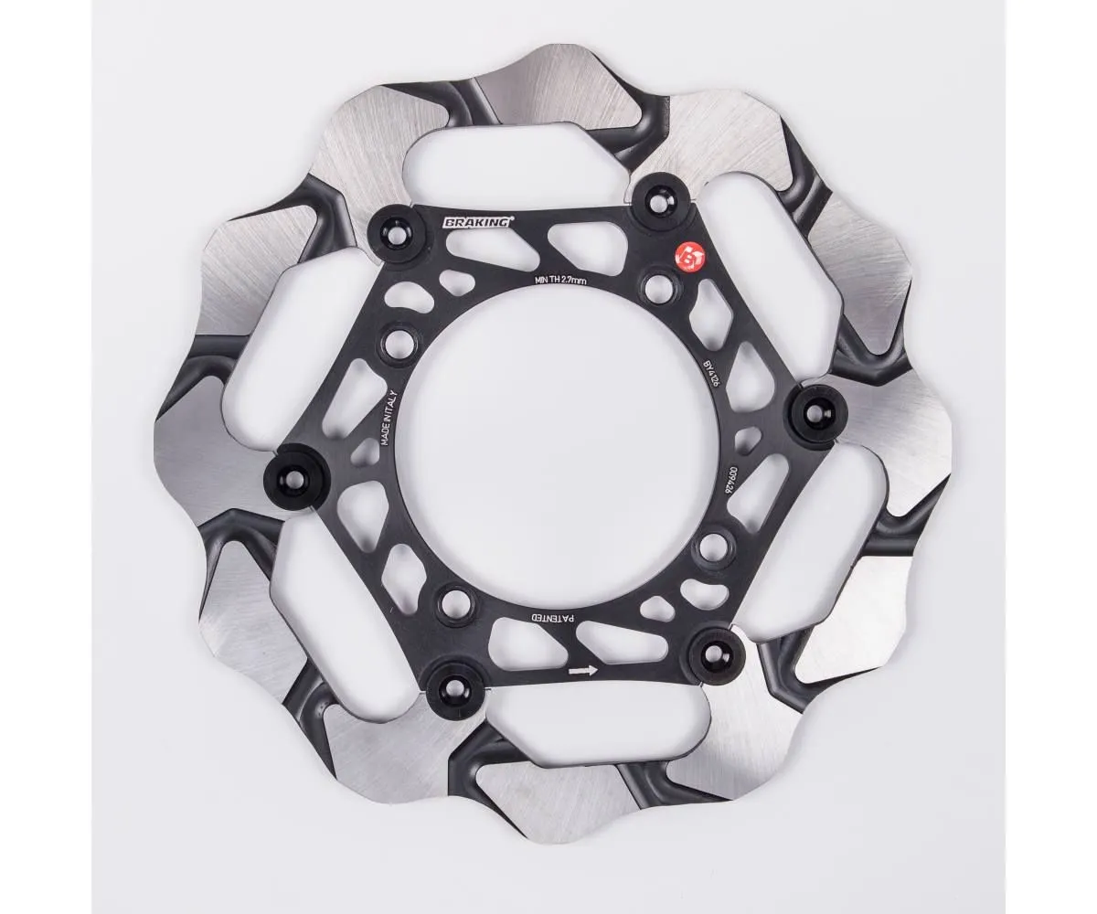 By4126 Disco Freno Anteriore Sx Braking Batfly Alu Per Kawasaki Klx R 2007 > 2020-BY4126-116883