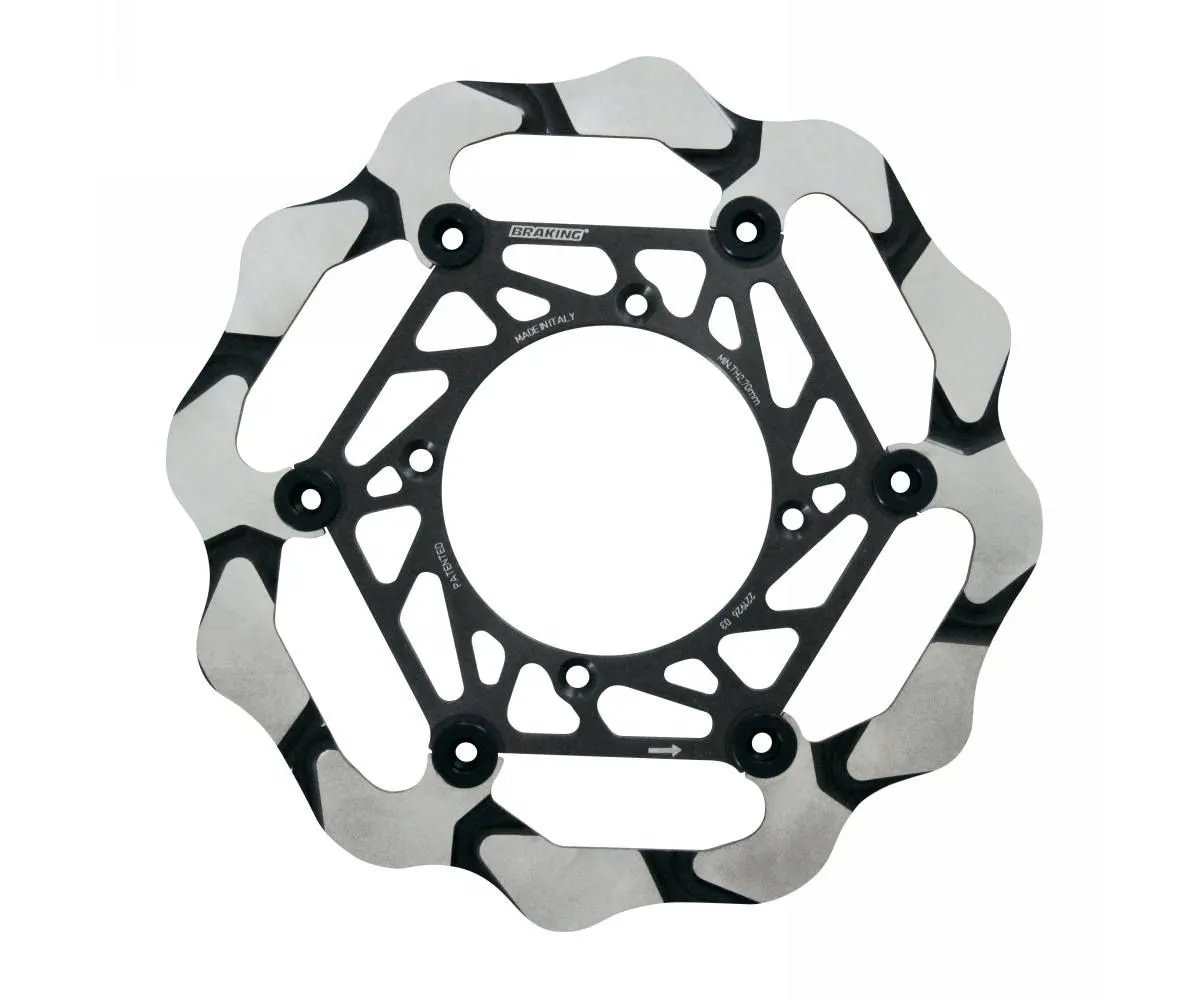 By4134 Disco Freno Anteriore Sx Braking Batfly Alu Per Kawasaki Klx R 2007 > 2020-BY4134-116885