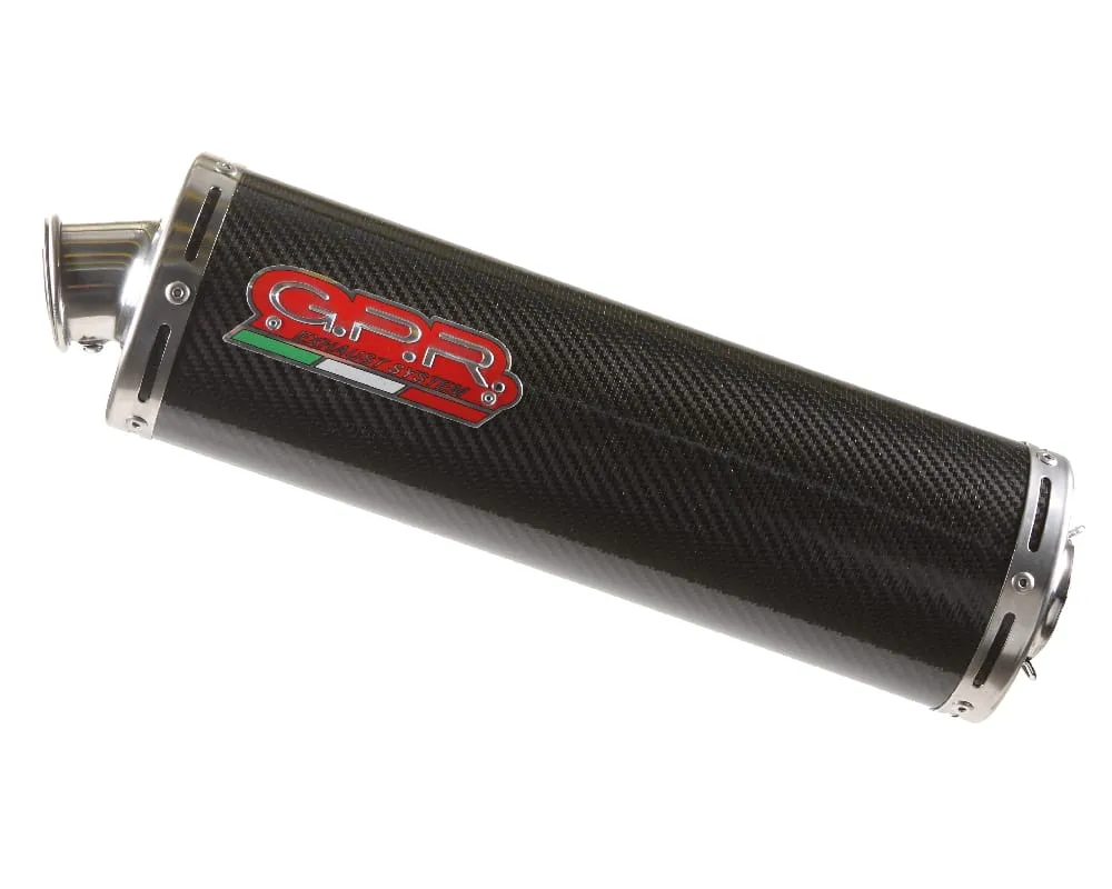 Scarichi Terminali Gpr Carbon Tondo Omologato Ducati Monster S4r 2003 > 2007-D.44.CT-177088