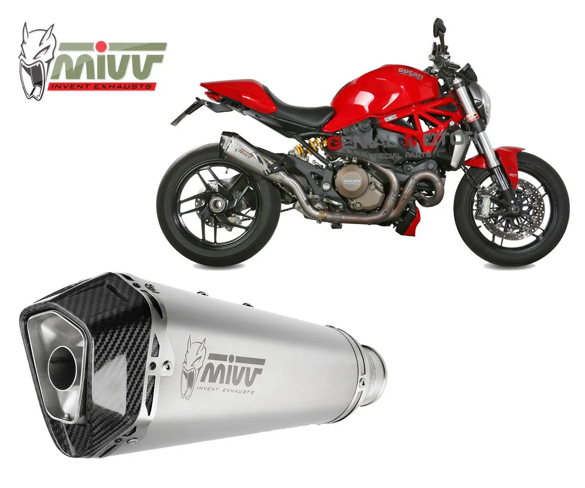 Terminale Scarico Mivv Delta Race Inox Per Ducati Monster 1200 2014 > 2016-D.030.LDRX-107768