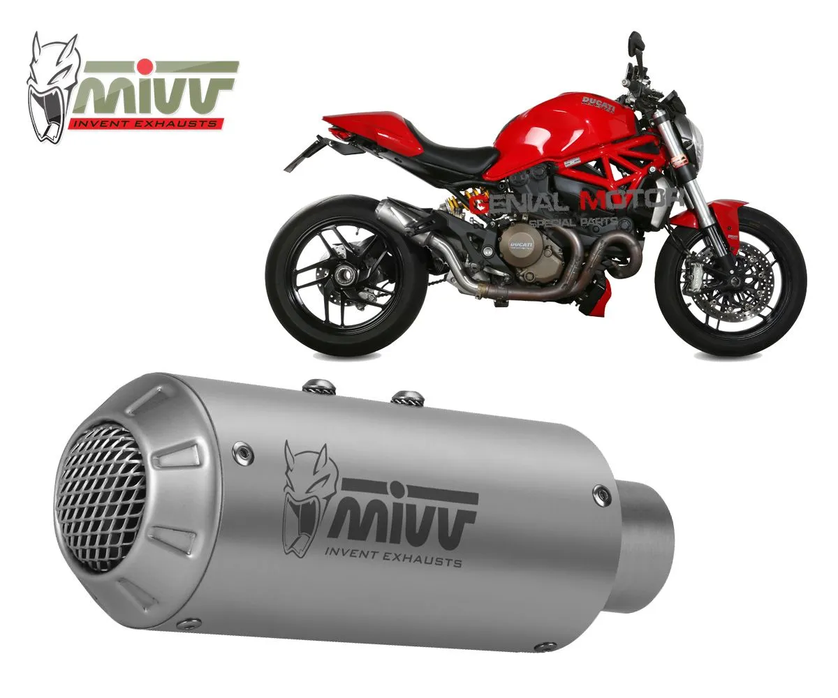 Terminale Scarico Mivv Mk3 Inox Per Ducati Monster 1200 2014 > 2016-D.030.SM3X-107775