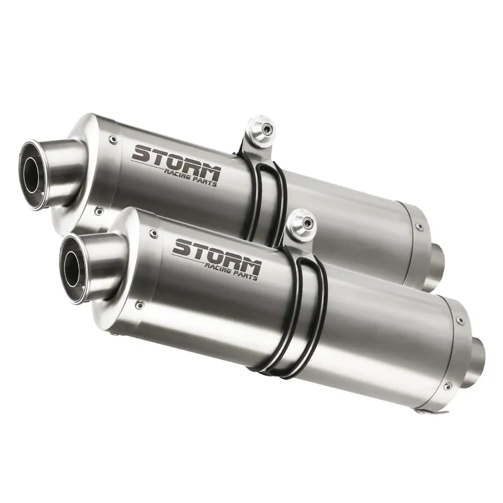 Scarichi Storm By Mivv Oval Acciaio Inox Per Ducati Monster 600 1993 > 1998-74.AD.001.LX1-107916