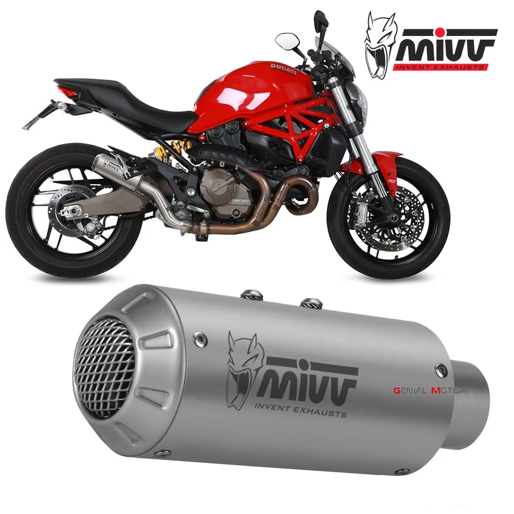 Terminale Scarico Mivv Mk3 Inox Per Ducati Monster 821 2014 > 2017-D.030.SM3X-107778