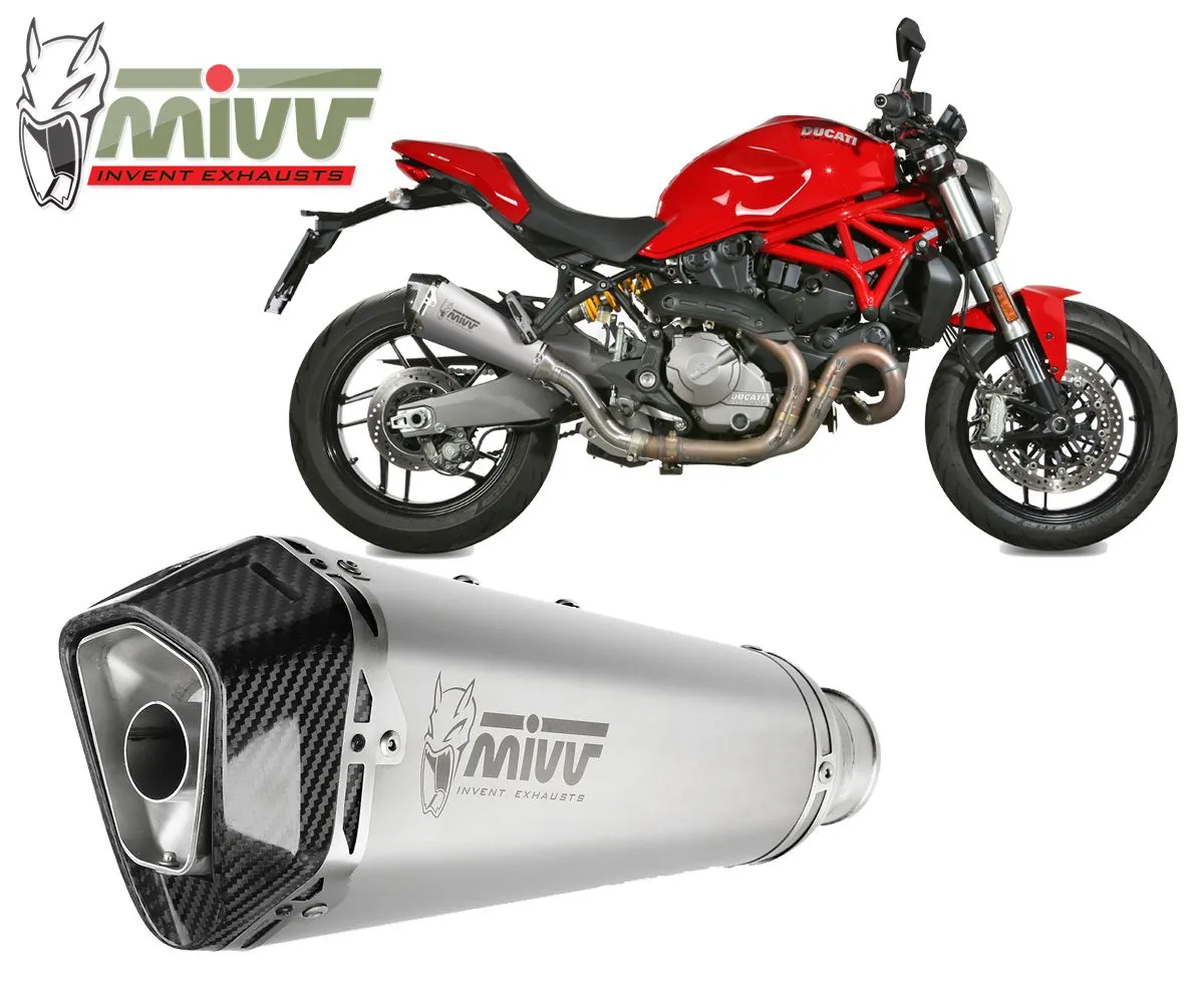 Terminale Scarico Mivv Delta Race Inox Per Ducati Monster 821 2018 > 2020-D.041.LDRX-107840