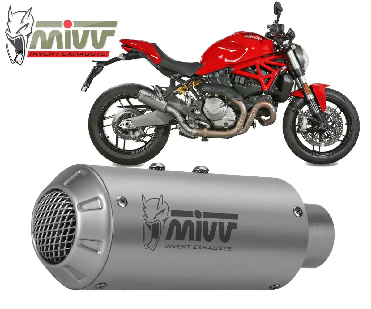Terminale Scarico Mivv Mk3 Inox Per Ducati Monster 821 2018 > 2020-D.041.SM3X-107844