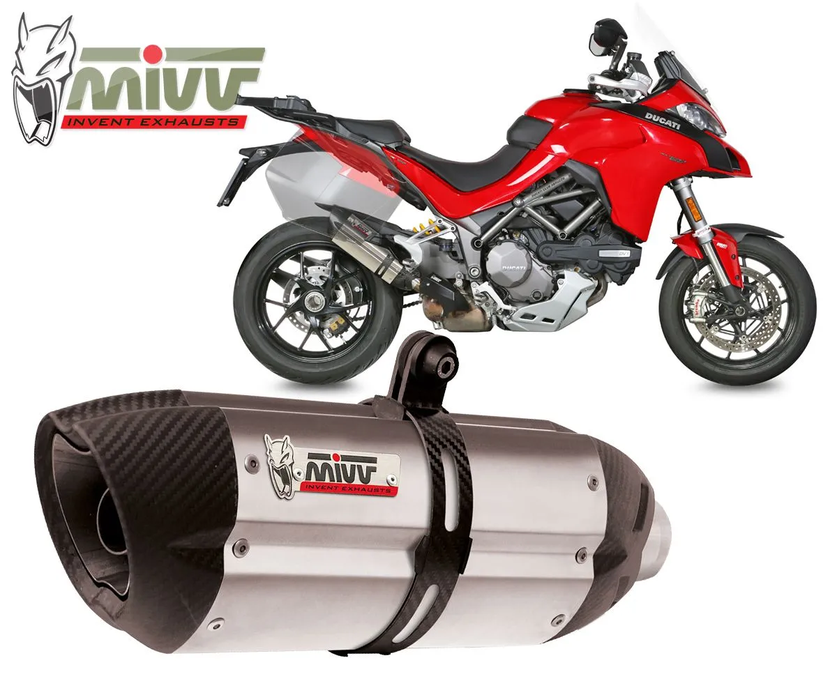 Terminale Scarico Omologato Mivv Suono Inox Per Ducati Multistrada 1260 2018 > 2020-D.034.L7-107852