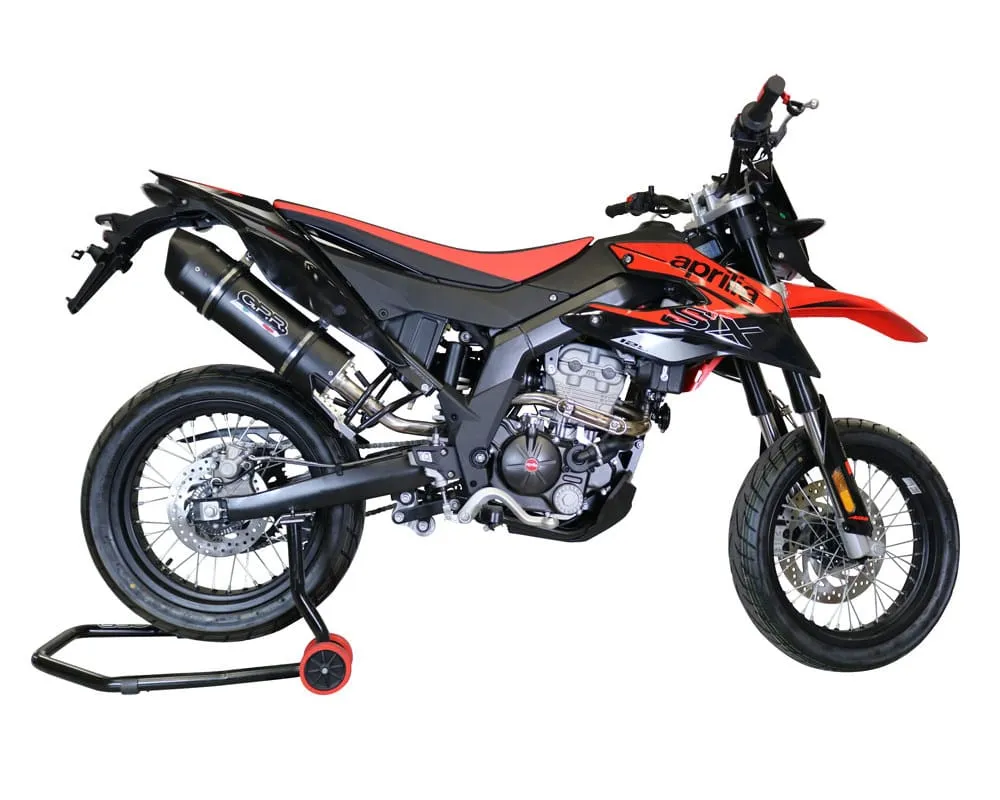 Terminale Di Scarico Gpr Furore Evo4 Nero Omologato Aprilia Sx 125 2018 > 2020-E4.A.70.FNE4-175583