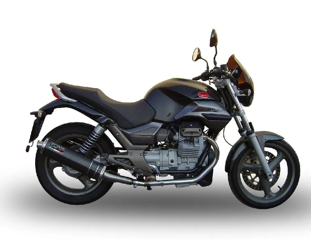 Scarichi Terminali Gpr Carbon Tondo Omologato Moto Guzzi Breva 750 2003 > 2009-GU.7.CT-179979