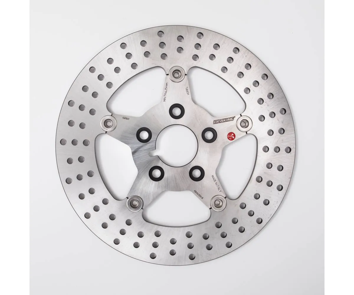 Hdrfl Disco Freno Posteriore Dx Braking R-flo Per Harley D. Flh 1340 Electra Glide 1982 > 1983-HDRFL-114231