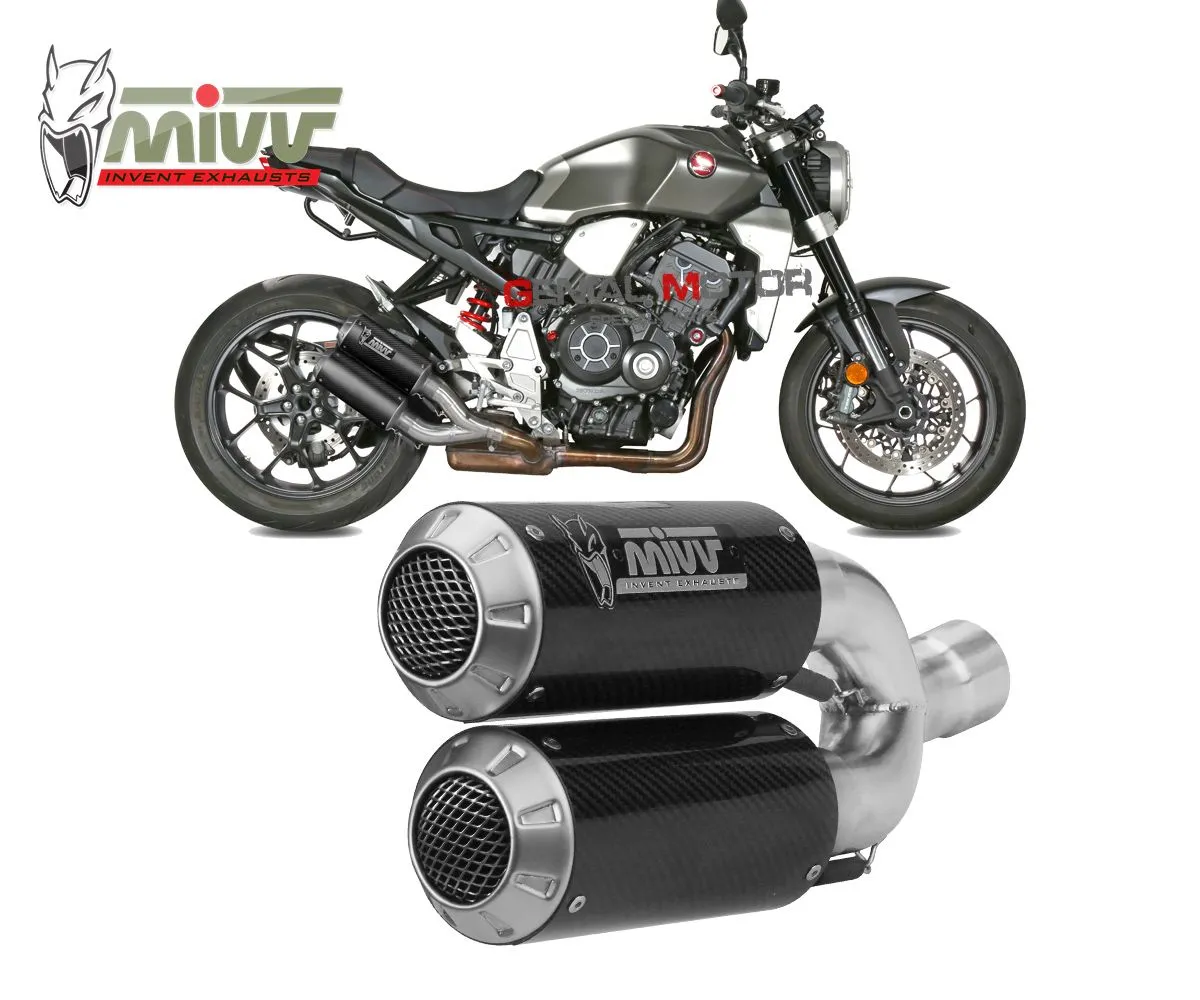 Terminali Scarichi Omologati Mivv Mk3 Carbonio Per Honda Cb 1000 R 2018 > 2023-H.069.LM3C-107870