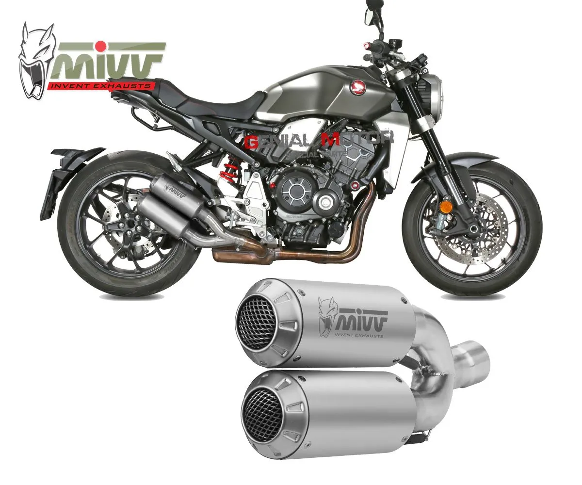 Terminali Scarichi Omologati Mivv Mk3 Inox Per Honda Cb 1000 R 2018 > 2023-H.069.LM3X-107868