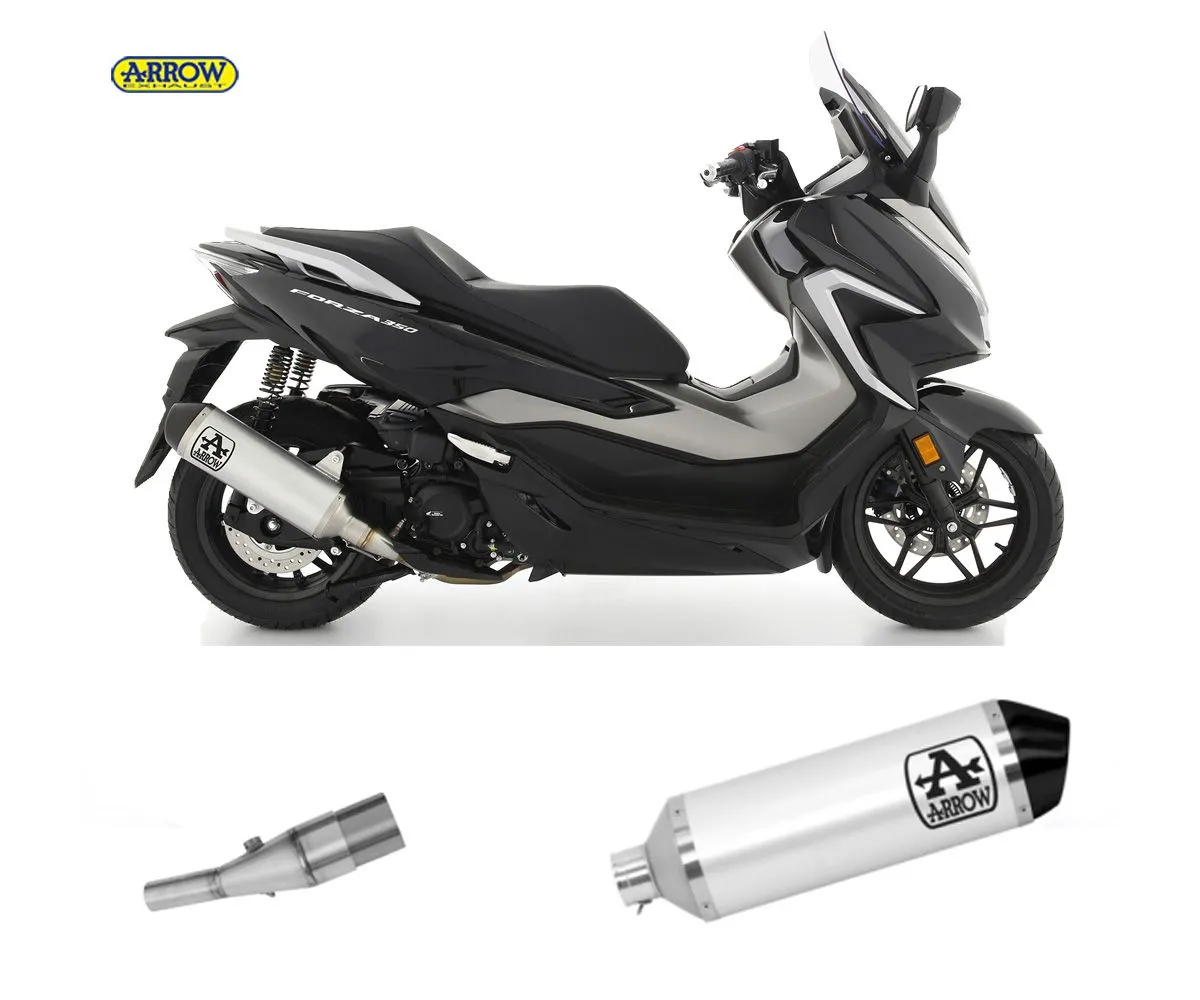Scarico Completo Kat Arrow Urban Alluminio Honda Forza 350 2021-53085KZ--53538AN-214333