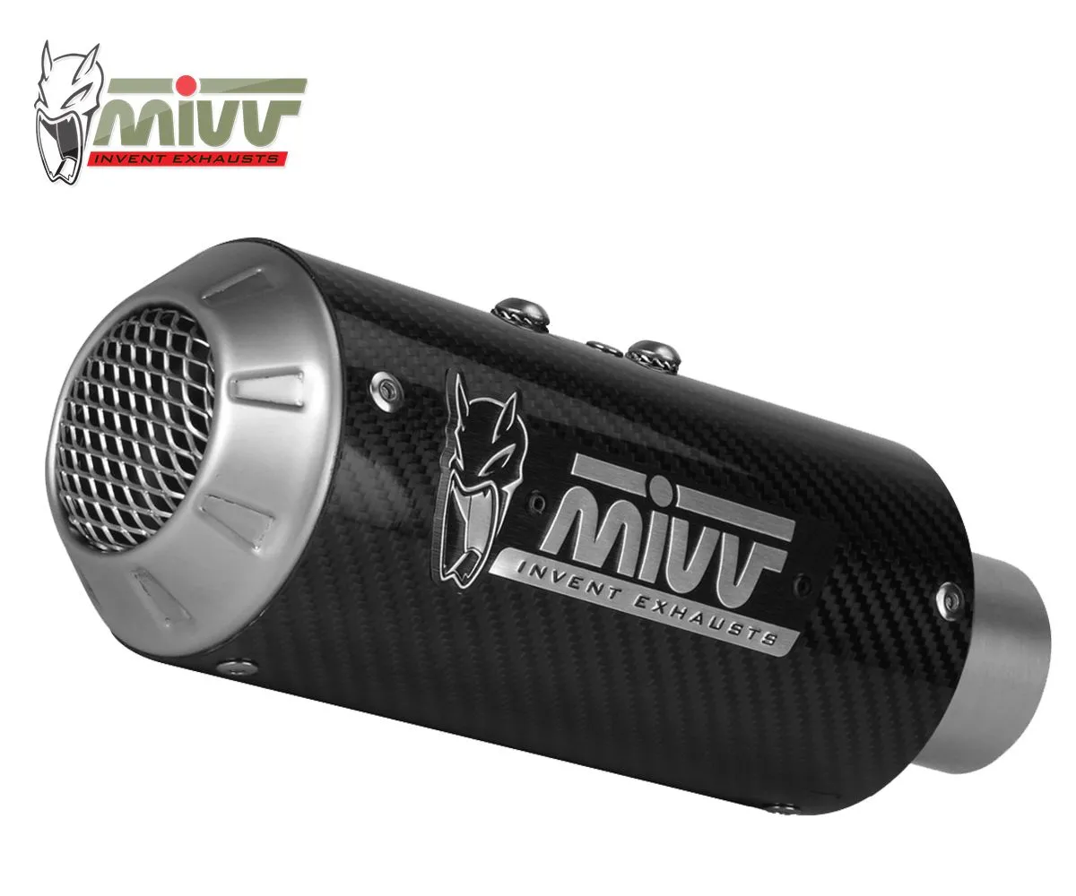 Terminale Scarico Mivv Mk3 Carbonio Per Kawasaki Ninja 125 2019 > 2024-K.048.SM3C-107876
