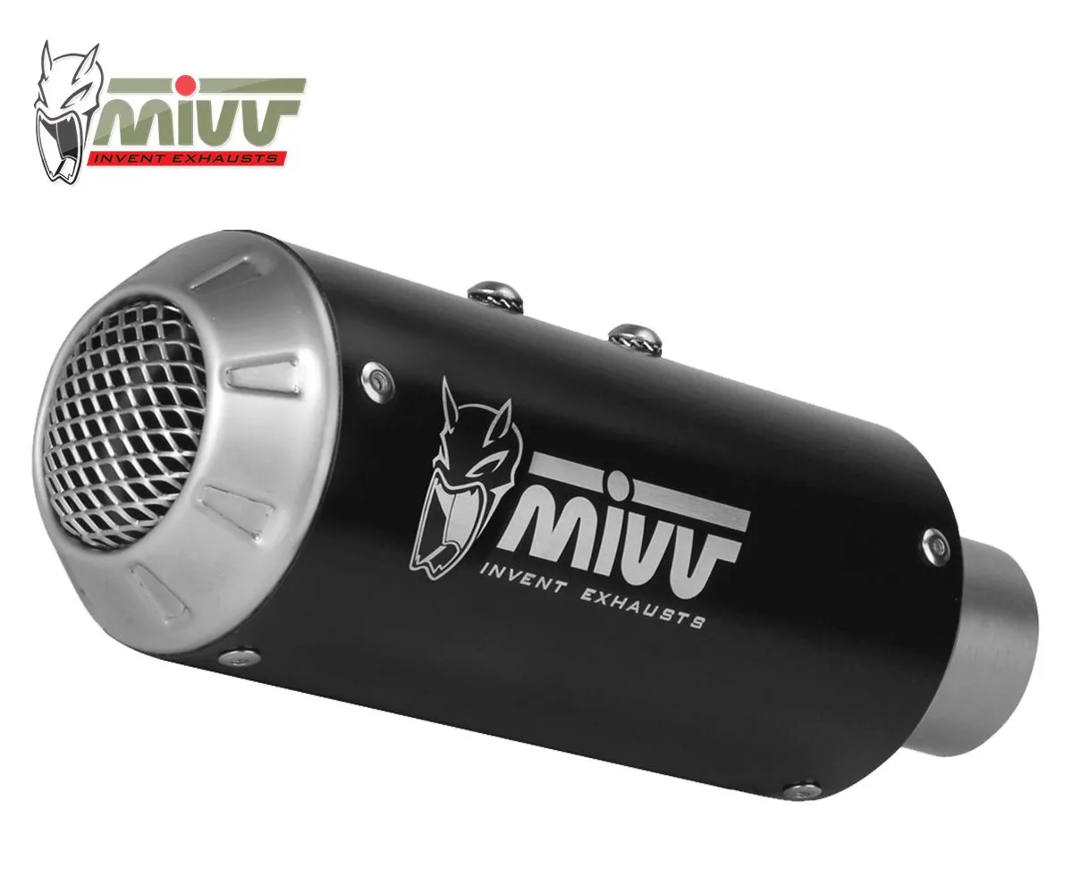 Impianto Completo Mivv Mk3 Black Inox Nero Per Kawasaki Z650 2017 > 2024-K.044.SM3B-107796