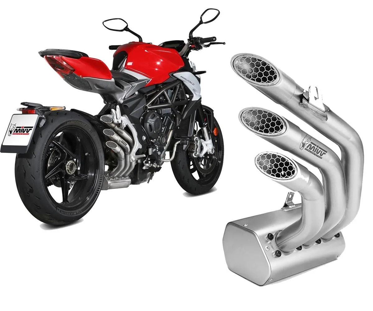 Terminale Scarico Mivv Speed Edge Acciaio Inox Mv Agusta Brutale Rr 2017 > 2020-V.003.LHX-175554