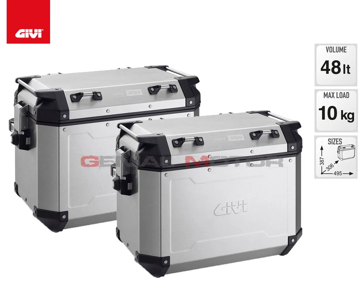 Valigie Laterale Givi Trekker Outback 48lt Per Bmw F 650 Gs 2008 > 2017 Obkn48apack2-OBKN48APACK2--PL5103CAM-183587