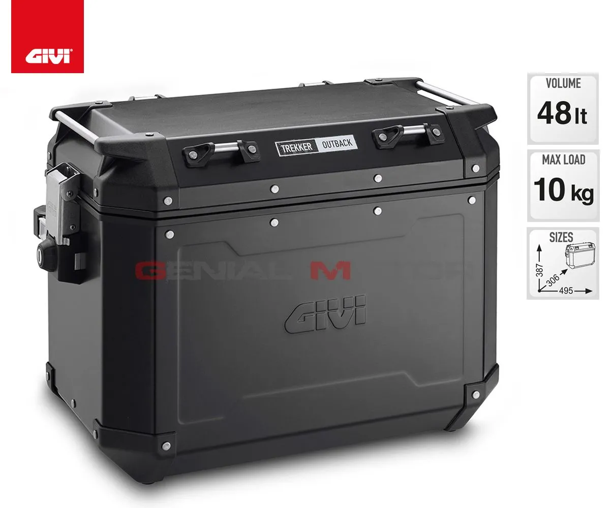 Valigia Laterale Givi Trekker Outback 48lt Per Bmw F 650 Gs 2008 > 2017 Obkn48bl-OBKN48BL--PL5103CAM-183588