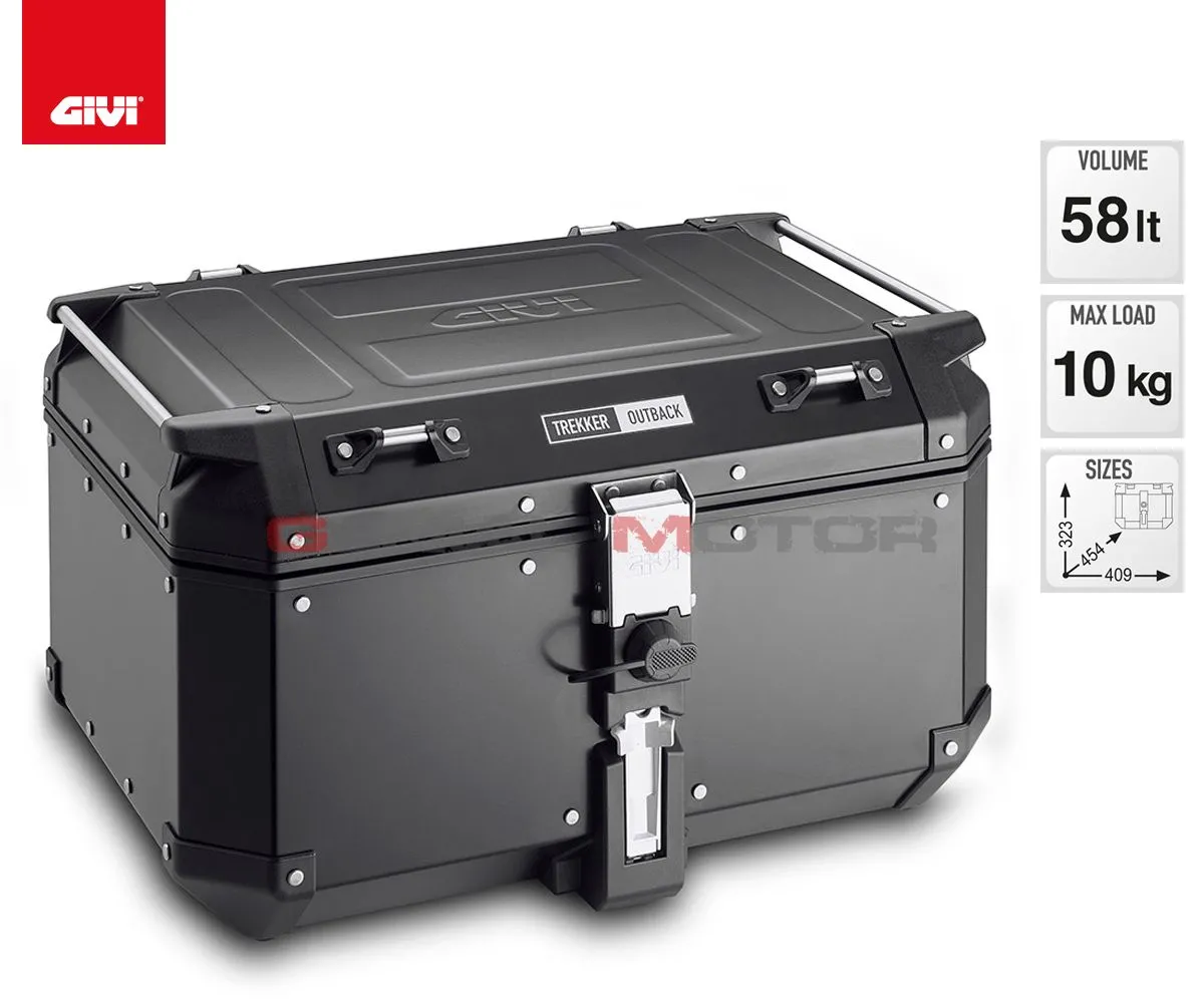 Valigia Givi Trekker Outback 58lt Per Aprilia Pegaso 650 Strada 2005 > 2011 Obkn58b-OBKN58B--SR79-182343