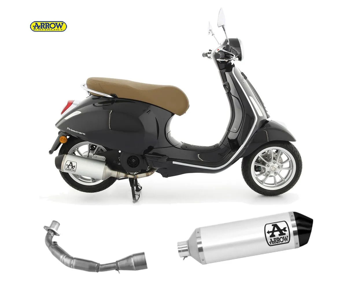Scarico Completo Kat Arrow Urban Alluminio Piaggio Vespa Primavera 125 3v I.e. 2021-53084KZ--53537AN-214327