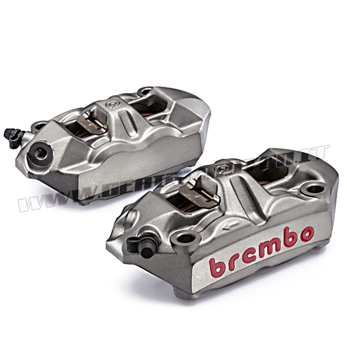 Kit Coppia Pinze Freno Radiali Brembo Racing M4 Sx Dx Monobl 100 Mm Past Titanio-220988530-109556