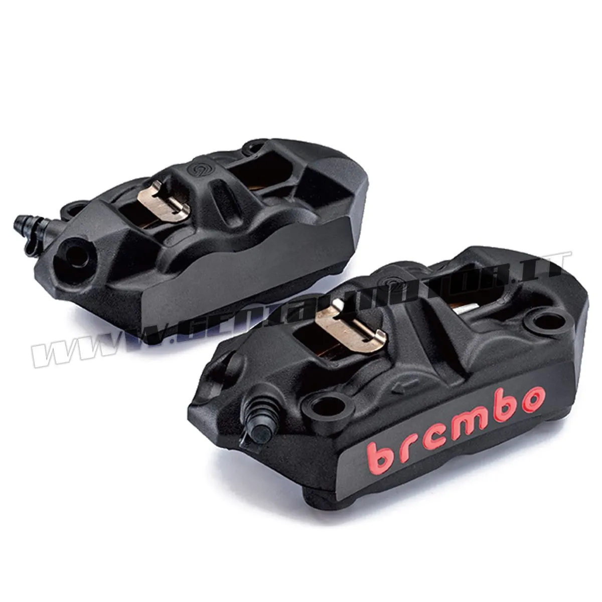 Kit Coppia Pinze Freno Radiali Brembo Racing M4 Sx Dx Monobl 100 Mm Past Nera-220988550-109557