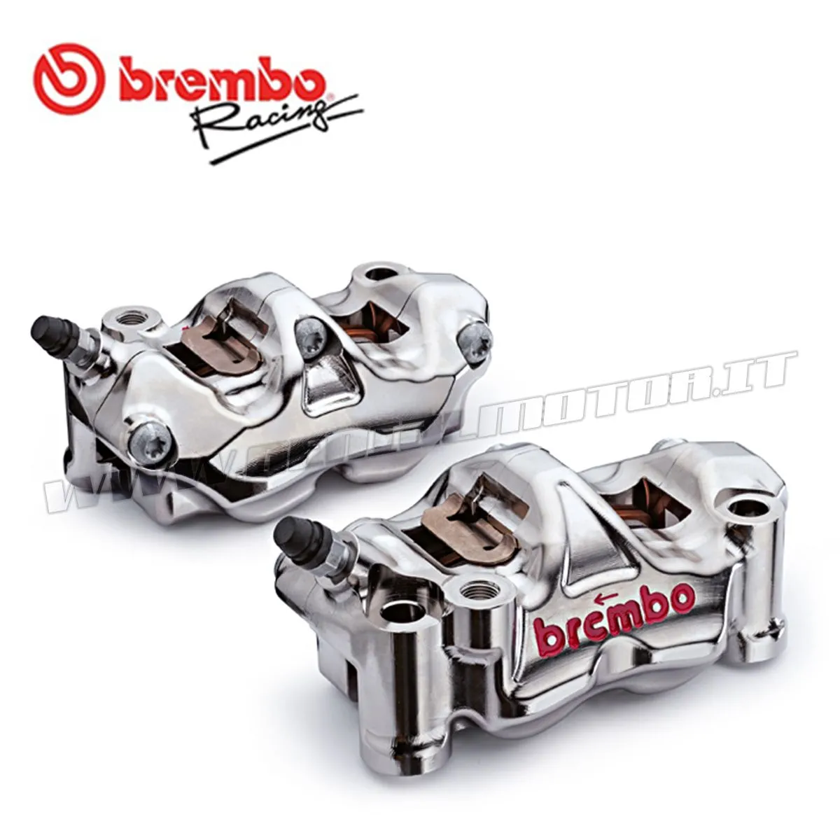 Kit Coppia Pinze Freno Radiali Brembo Racing Gp4-rx Cnc P4 32 Sx Dx 100 Mm Pastiglie-220B01020-109563