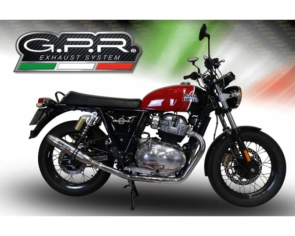 Scarichi Terminali Gpr Deeptone Inox Omologato Royal E. Continental 650 2019 > 2020-ROY.7.DE-180495