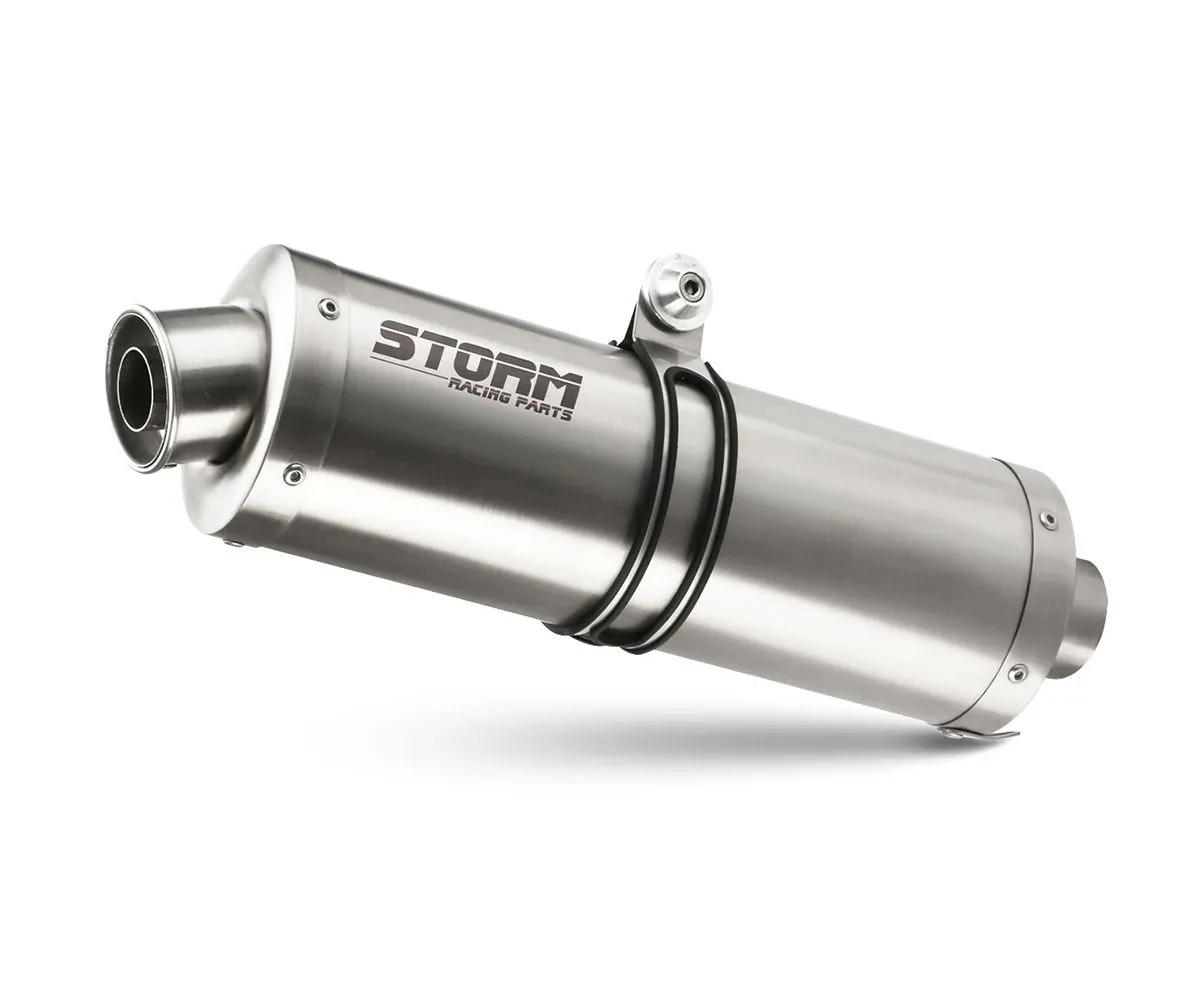 Scarichi Storm By Mivv Oval Acciaio Inox Per Suzuki Tl 1000 R 1998 > 2002-74.S.005.LX2-108032