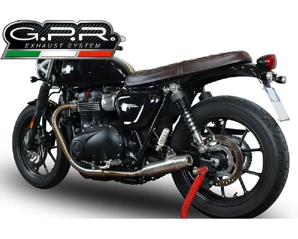 Scarichi Terminali Gpr Deeptone Inox Omologato Triumph Street Twin 900 2015 > 2017-T.89.DE-181375