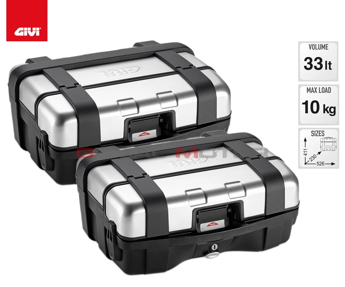 Valigie Laterale Givi Trk 33 Trekker 33lt Per Bmw G 310 Gs 2017 > 2019 Trk33pack2-TRK33PACK2--PL5126-183038